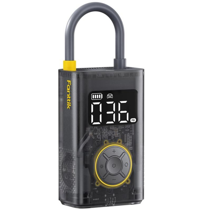 Portable Tire Inflator: Smart ON/OFF Hose Design